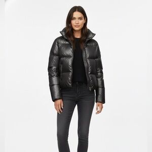 Noize Metallic dark Silver Puffer Jacket